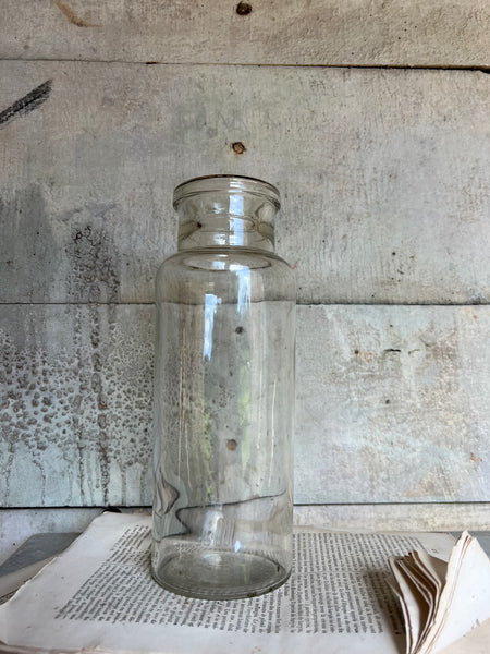 French Vintage Glass Preserves Jar