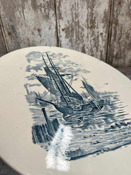 Antique French Boat Cheese Board