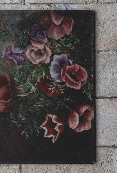 French Floral Oil Painting