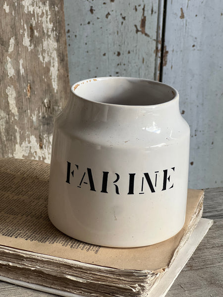 French Vintage Charolles Flour Pot