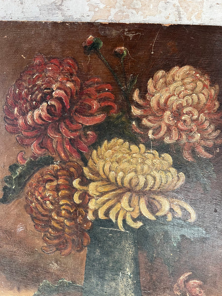 French Floral Oil Painting