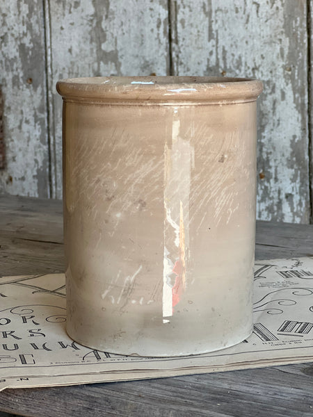 Large Buttery Creil Et Montereau Antique Confiture Pot