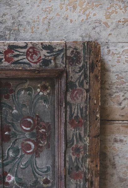 Antique Painted French Door