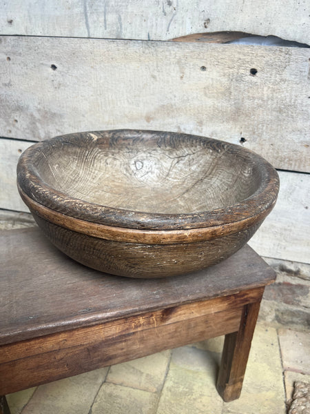 Large Antique Wooden French Cheese Faiselle