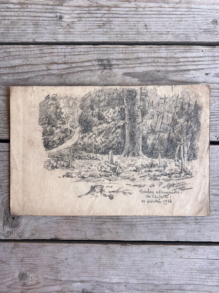 War Memorial Art, Trench Sketch 1914