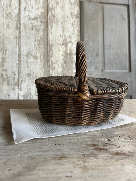 Vintage French Handled Basket