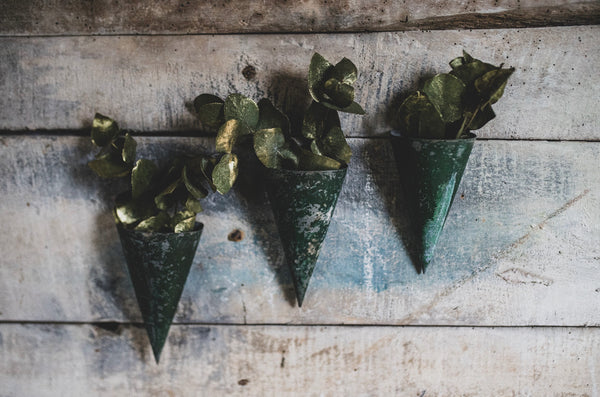 French Vintage Florist Cones
