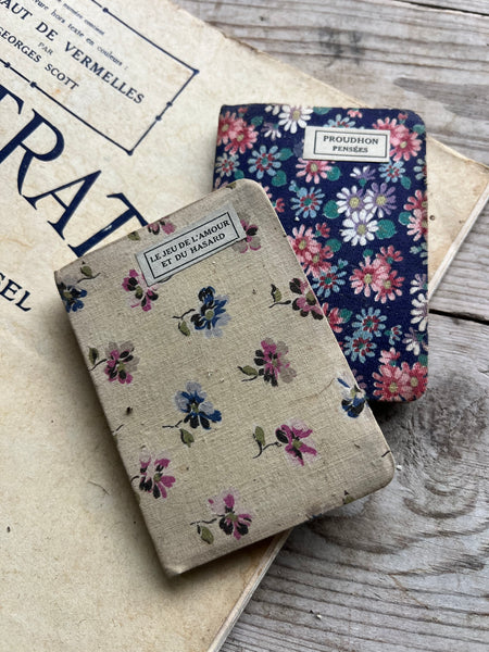 Miniature Fabric French Books for Styling