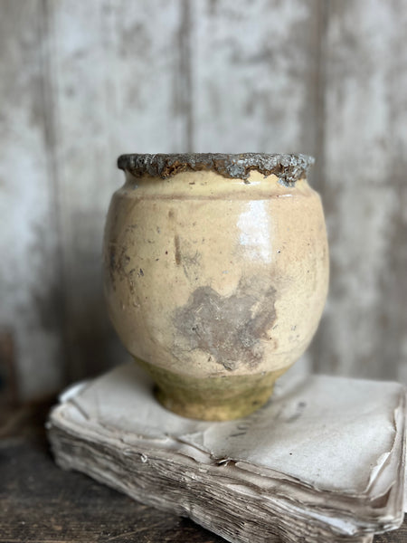 Antique French Confit Jar Large