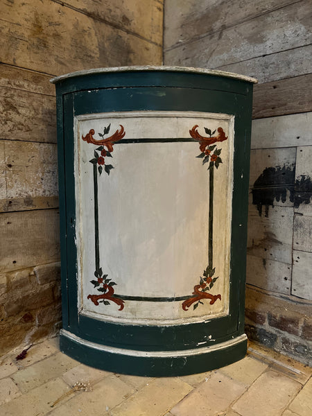 Vintage French Chippy Paint Corner Unit