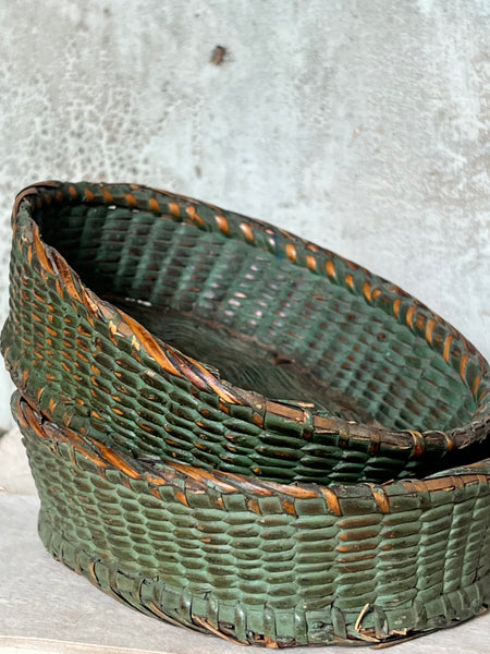 Sweet French Painted Vintage Baskets