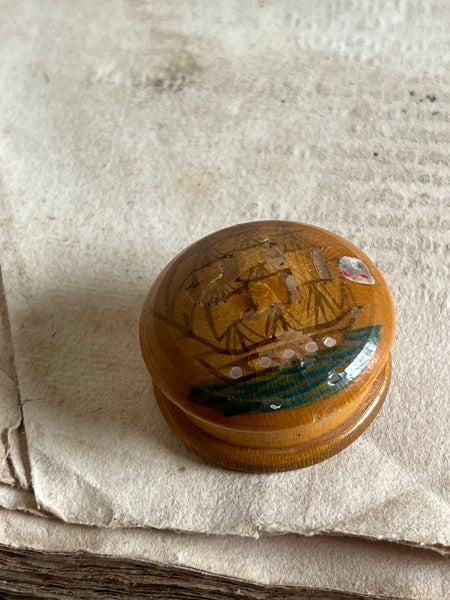 Vintage Boat Trinket Box