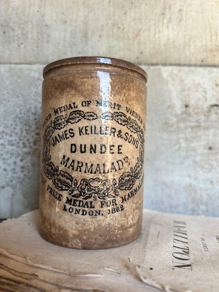 Vintage James Keiller Marmalade Jar