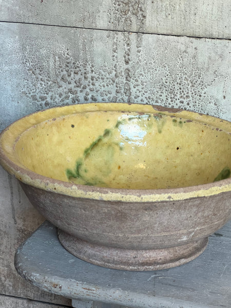 Antique Earthenware Bowl from Provence