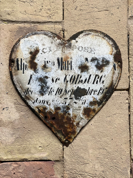 Vintage French Rustic Memorial Heart