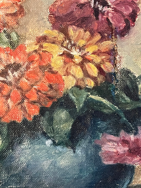 Beautiful Floral Oil on Canvas