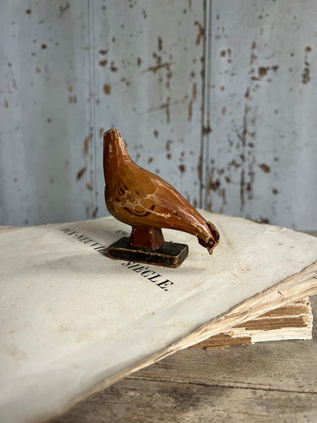 Sweet Antique Carved Chicken