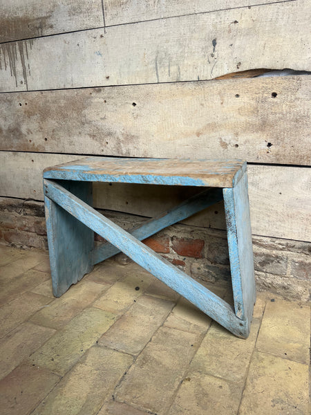 Large Vintage French Stool