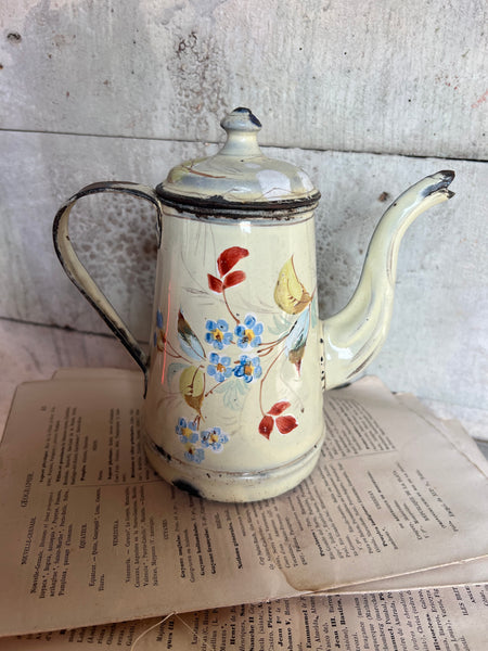 Enamel Vintage French Coffee Pot
