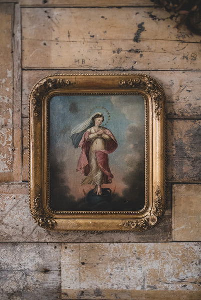 Antique French Oil Painting