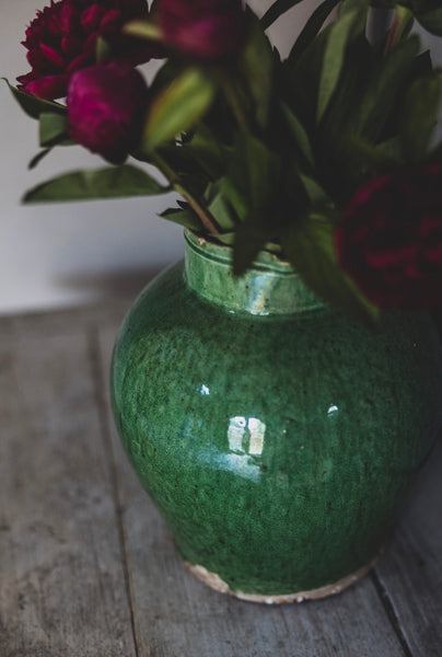 Large Green Handled Jug