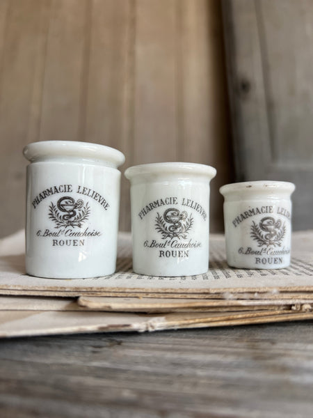 Vintage Mini Sarreguemines Pharmacy Pot