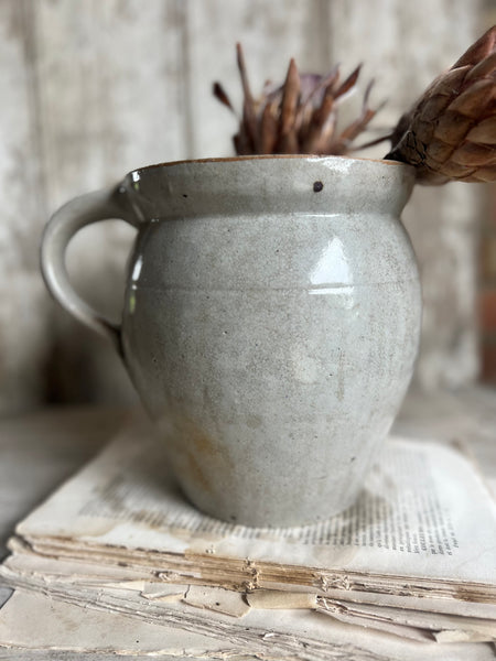 Blue Handled French Confit Jar