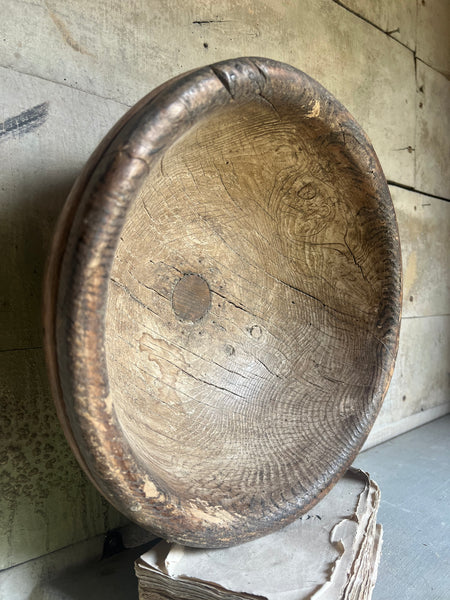 Large Antique Wooden French Cheese Faiselle
