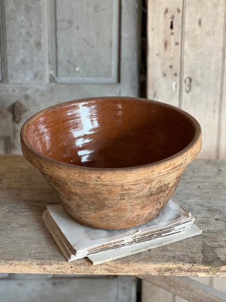 French Earthenware Mixing Bowl