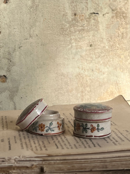 Sweet Vintage Hand Painted Pots