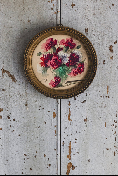 Small Framed Floral Painting