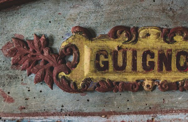 Vintage French Puppet Show Sign