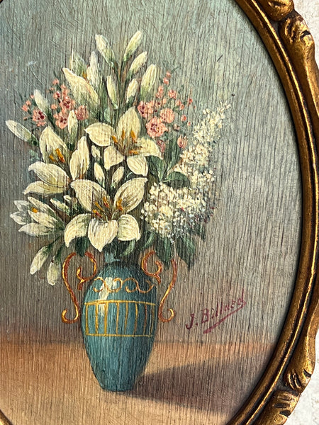 Sweet Framed Floral Oil