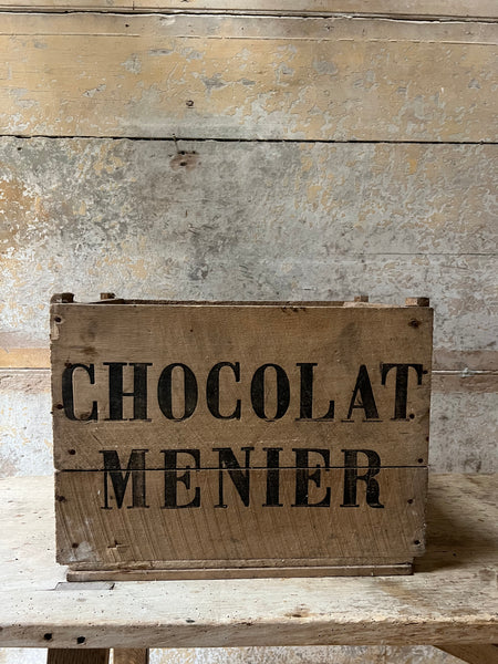 Vintage Chocolat Menier Crate Box