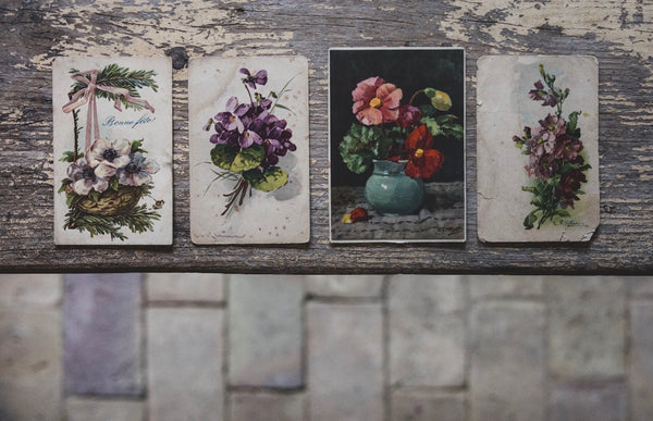 Vintage Floral Postcards