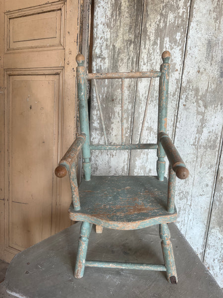 Vintage Chippy Paint Small Seat