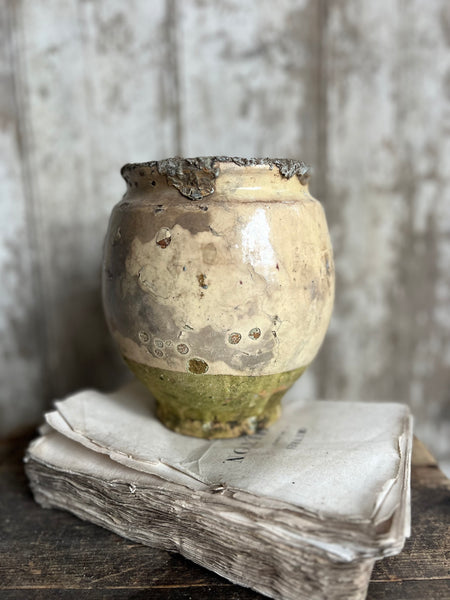 Antique French Confit Jar Large