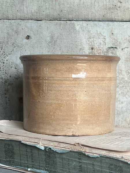 Large Buttery Antique Confiture Pot