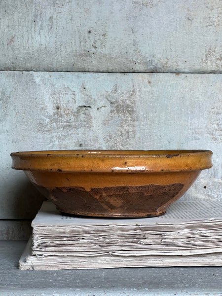 Antique Medium Earthenware Bowl from Provence