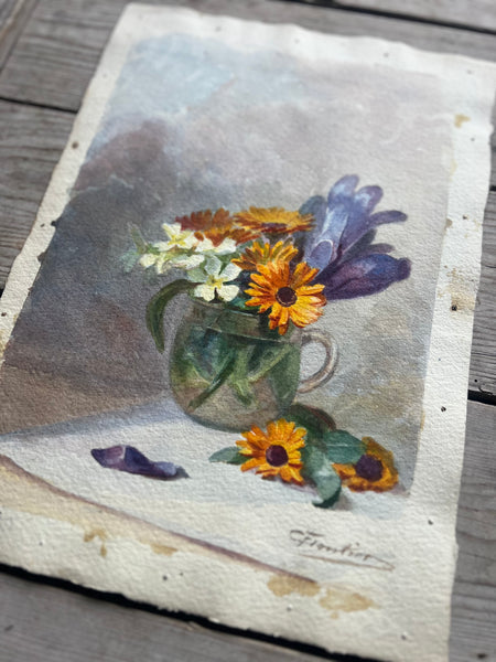 Beautiful Flower Watercolour Painting