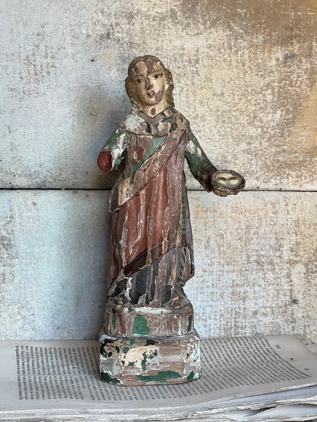 French Antique Religious Figure