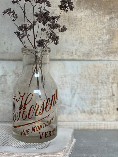 Antique Branded Glass Bottle