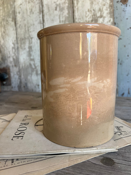 Large Buttery Creil Et Montereau Antique Confiture Pot