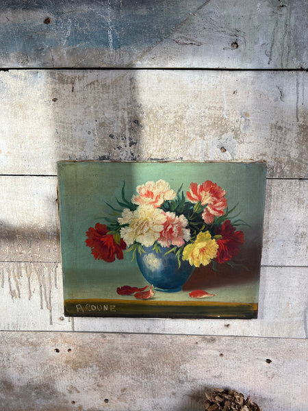 Beautiful Floral Oil on Canvas