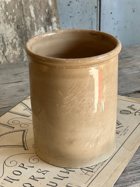 Large Buttery Creil Et Montereau Antique Confiture Pot