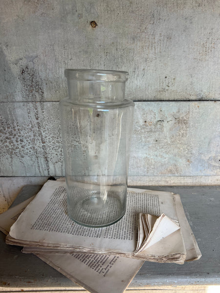 French Vintage Glass Preserves Jar