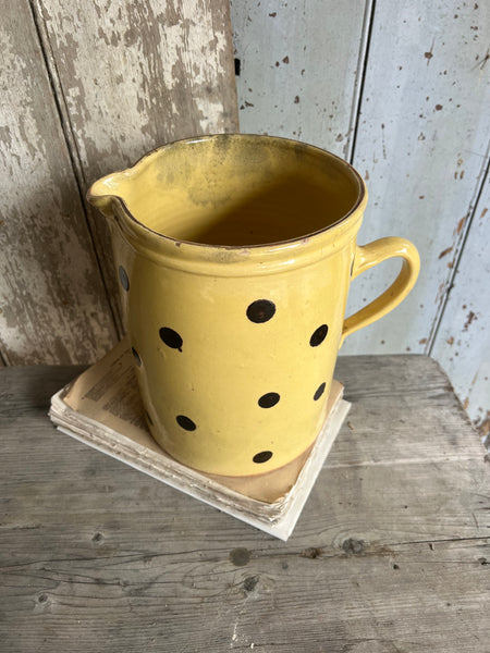 Large Dotty Antique Provençal Spotty Jug