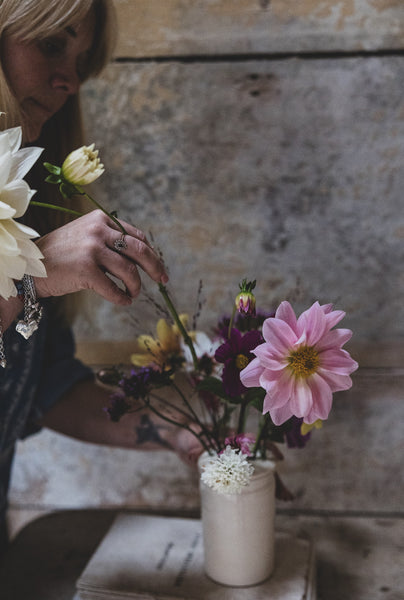 Beautiful Artisan Flower Guide with pot