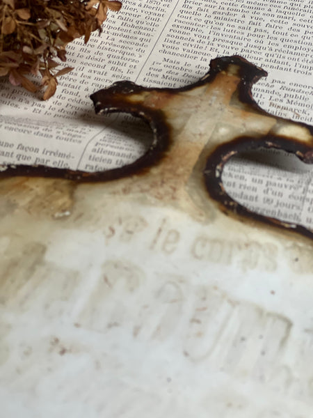 French Vintage Enamel Memorial Heart
