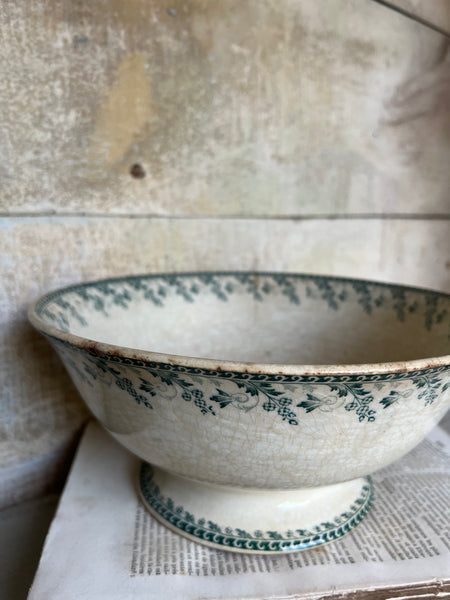 Large Vintage French Transferware Bowl
